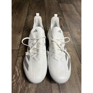adidas Adizero Electric+ Football Cleats White Silver IE3284 Men’s Size 13.5